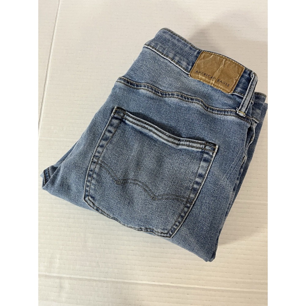 American Eagle Air Flex+ Slim Jeans Men's‎ Size 30x32 Cutoff *27" - Picture 6 of 7